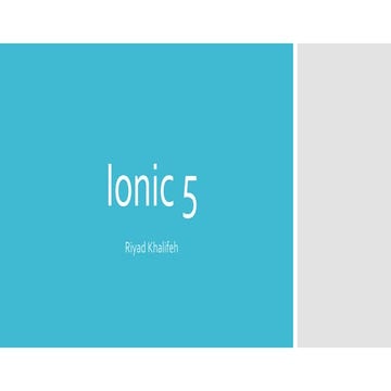 ما الجديد في أيونك 5