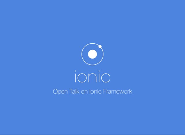Ionic Framework