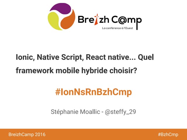 Ionic, react native, native script