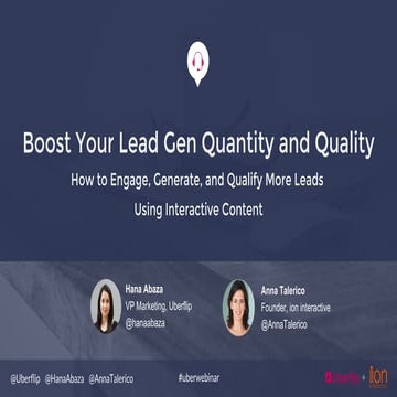 How to Engage, Generate, and Qualify More Leads Using Interactive Content