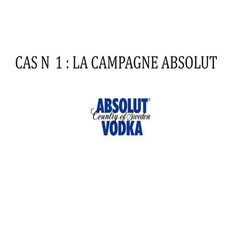 La campagne Absolut Vodka