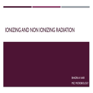 Ionizing and non ionizing radiation.pptx