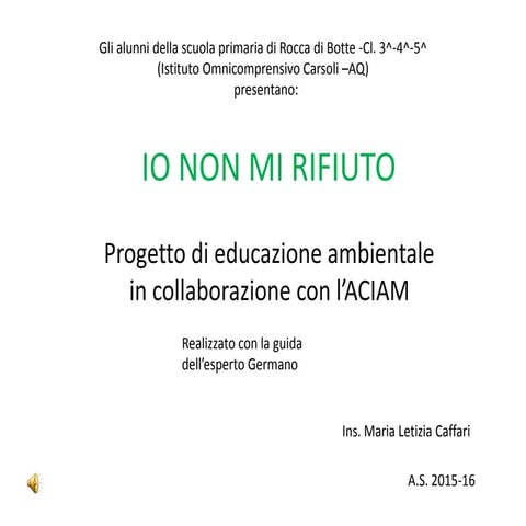 Io non mi rifiuto | PPTX
