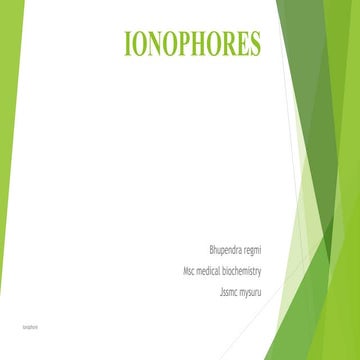 Ionophores