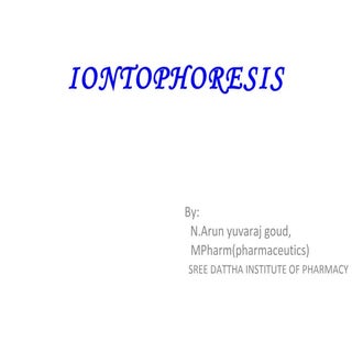 Iontophoresis 2