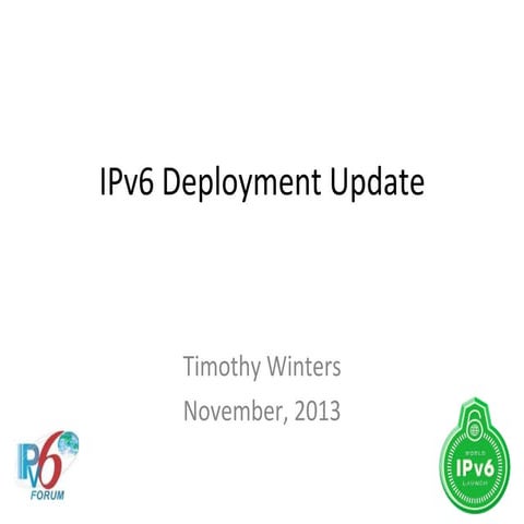 ION Toronto - IPv6 Deployment Update