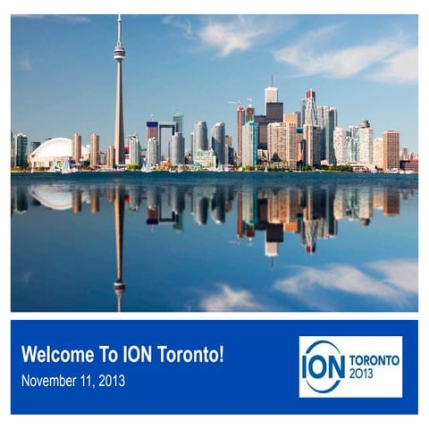 ION Toronto - Welcome Remarks