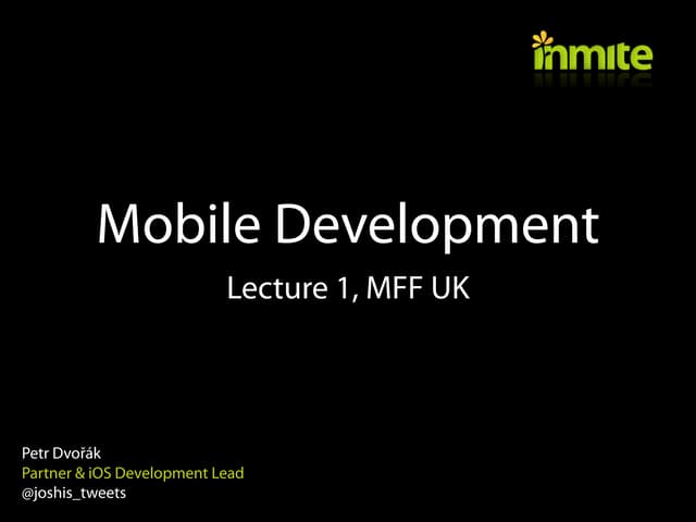 MFF UK - Introduction to iOS