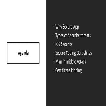 iOS Security - Secure-iOS-Guidelines - Apple | iOS | Swift 