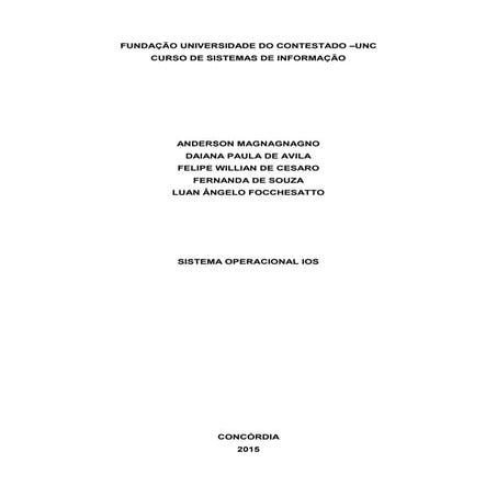 Sistema Operacional iOS