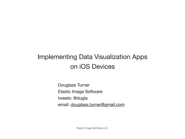 Implementing Data Visualization Apps on iOS Devices