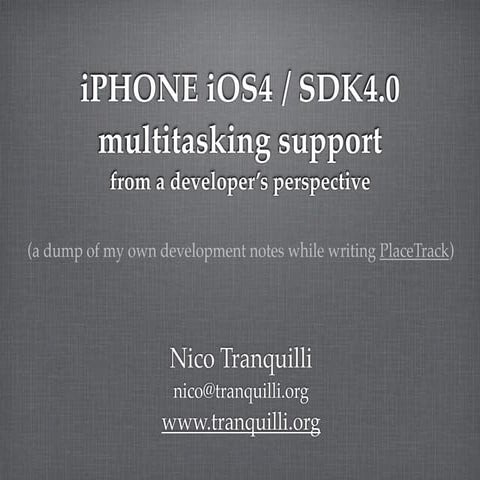 iOS4 multitasking development notes
