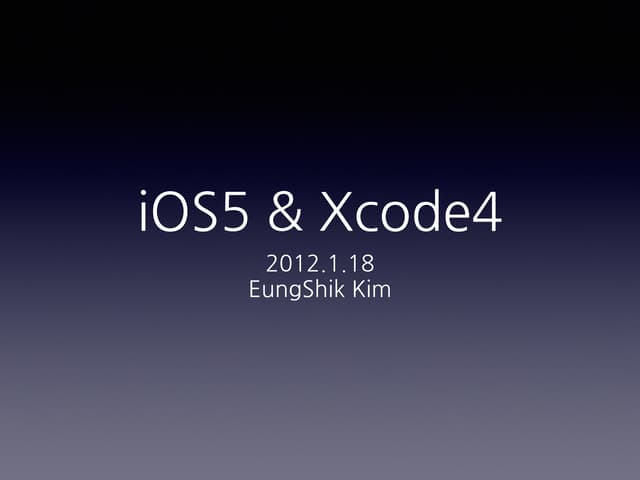 iOS 5 & Xcode 4: ARC, Stroryboards