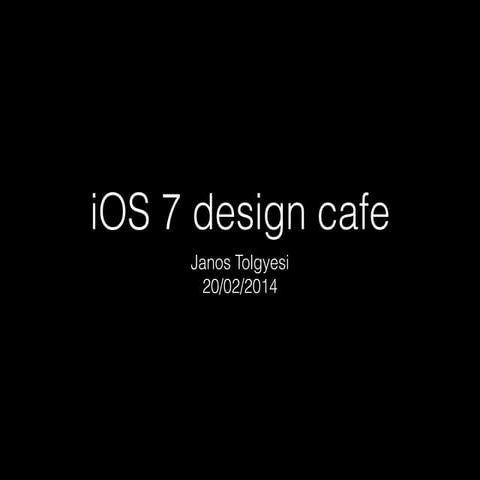 Design for iOS 7