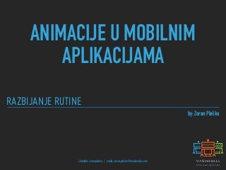 Animacije u mobilnim aplikacijama