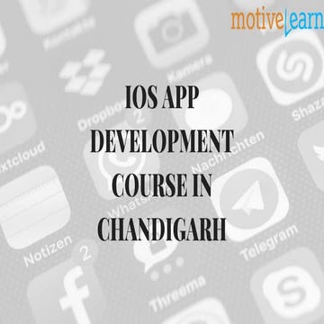 Ios app development course in chandigarh | PPTX