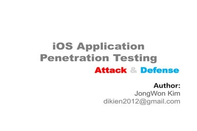 iOS Application Penetation Test