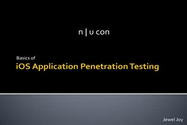 iOS Application Penetration Testing