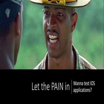 Wanna test IOS applications?