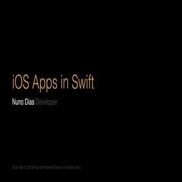 iOS apps in Swift