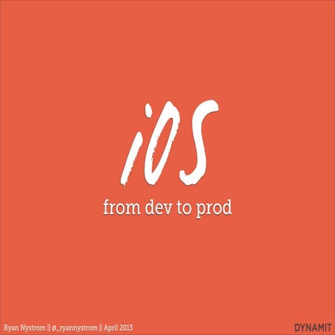 Intro to Publishing iOS Apps - Full Cycle