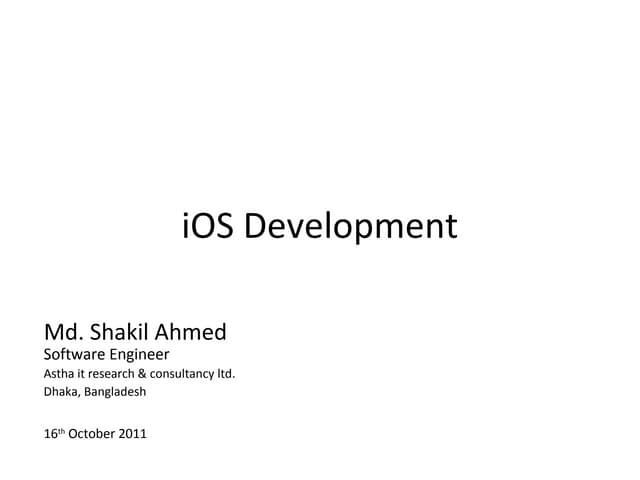 Ios development