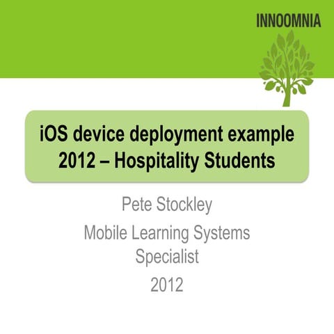 I os device deployment example english