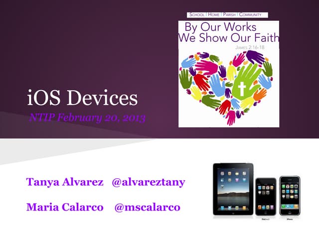 I os devices presentation for blog