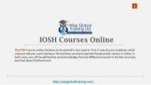 IOSH Courses Online