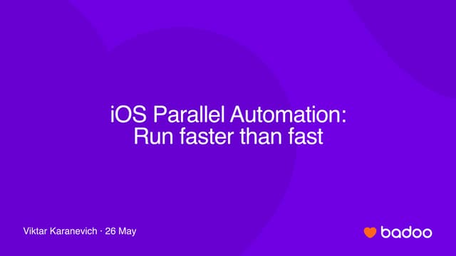 Viktar Karanevich – iOS Parallel Automation