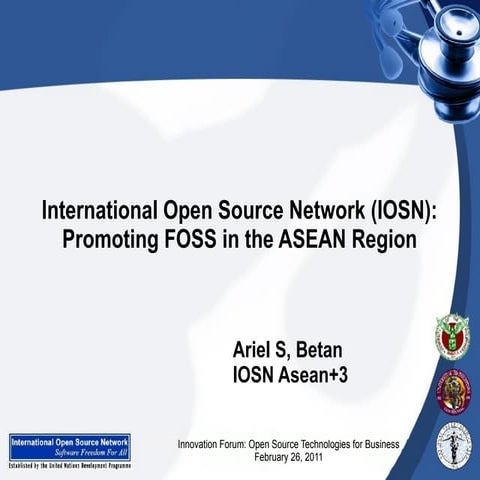 IOSN ASEAN+3 Promoting Free and Open Source Software in the ASEAN Region