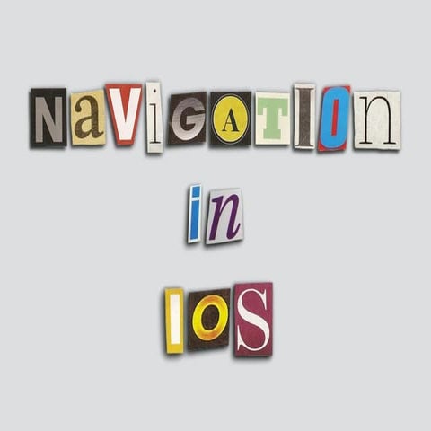 iOS navigation