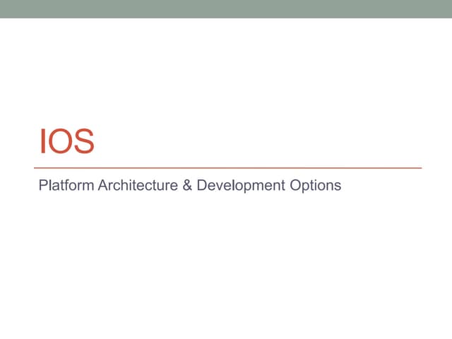 iOS platform
