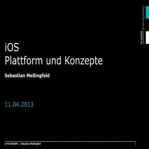 Apple iPhone iOS - Plattform und Konzepte