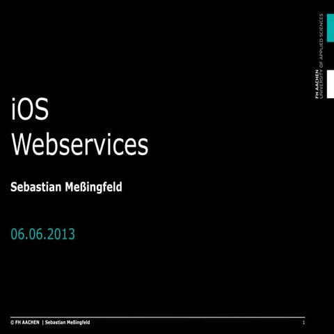 Apple iOS - Webservices
