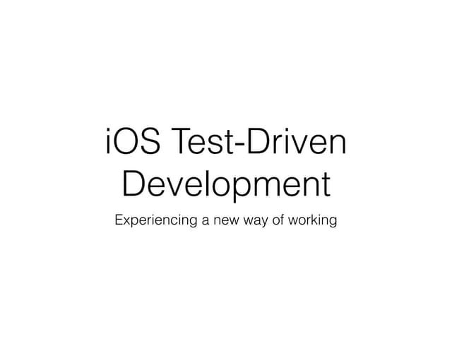 iOS Test-Driven Development