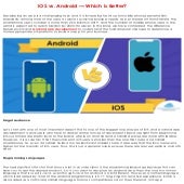 iOS vs. Android which is better