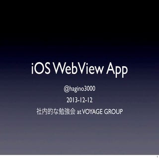 iOS WebView App