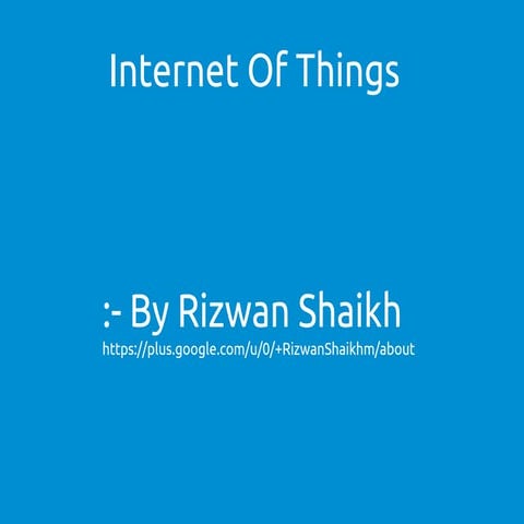 Internet Of Things