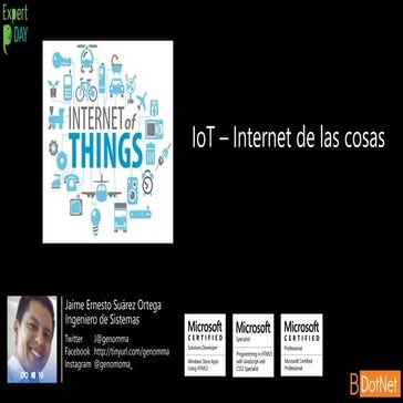 Internet de las cosas | PPTX
