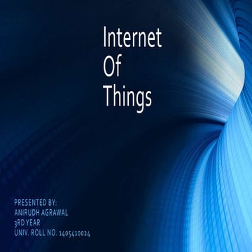 Introduction to Internet Of Things