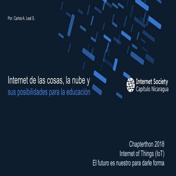Internet de las cosas, la nube y sus posibilidades para la educación