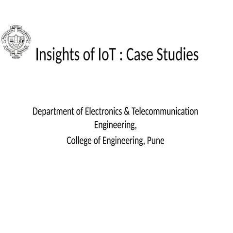 IOT Presentation for Students to present in the class