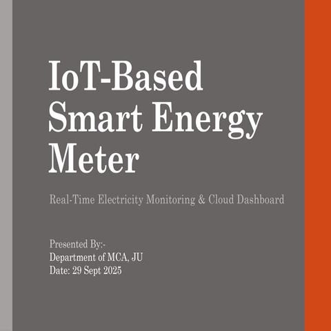 IoT-Based Smart Energy Meter: Solution to a Daily Problem