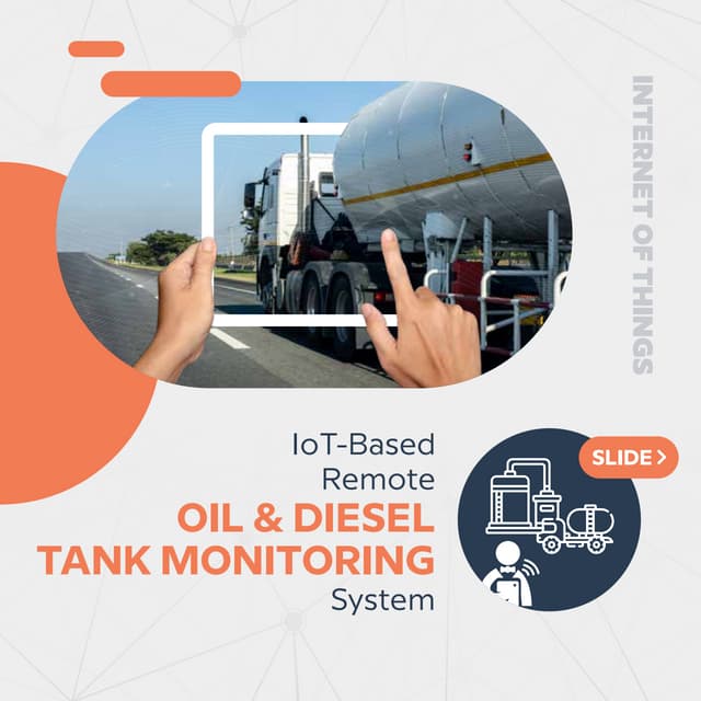 IoT-based Remote Oil & Diesel Tank Monitoring System Circuit Diagram