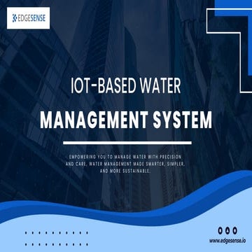 IoT-Based Water Management System for Industries | EdgeSense | PDF