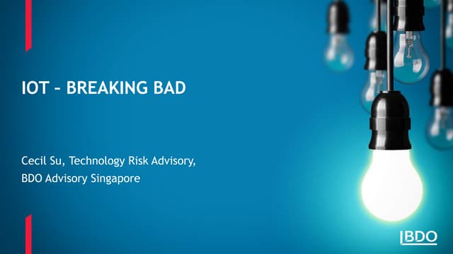 IoT – Breaking Bad