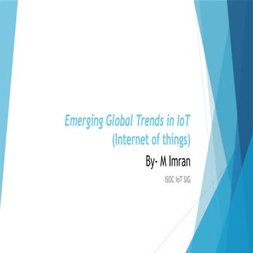 Emerging global trends in IOT - By M Imran.pptx