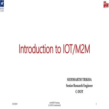 Introduction IOT/M2M