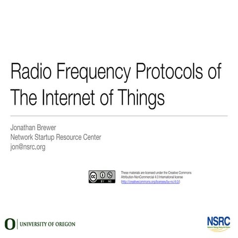 IoT RF Protocols | PPT
